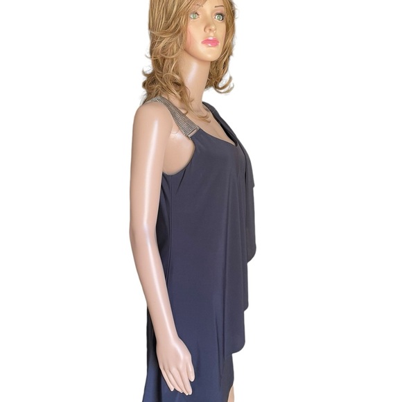 New! Betsy Adam Embelished One Shoulder
Black Dress size 6 - Picture 5 of 16